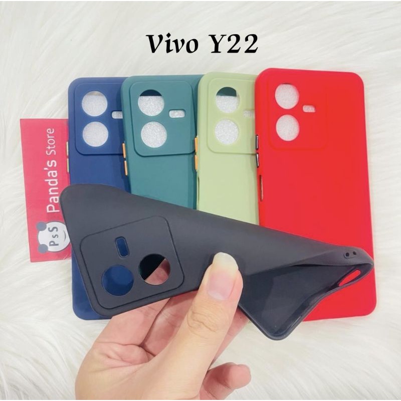 Case Vivo Y22 , Y22s 2022 Babycase Makaron Full Color Softcase Vivo Y22-PsS