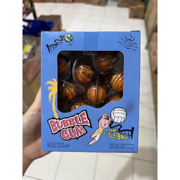 

Permen bubble gum bola volley box