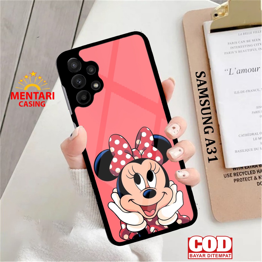 Case SAMSUNG A31 CASING SAMSUNG A31 [ MINNIE ] Mentari casing case hp kondom hp case custom case cas