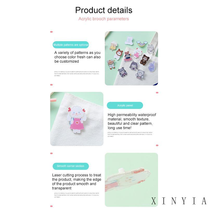 【Bayar di tempat】Pin Bros Lencana Desain Kartun Hello Kitty Gaya Jepang Untuk Dekorasi Tas Sekolah Anak Perempuan