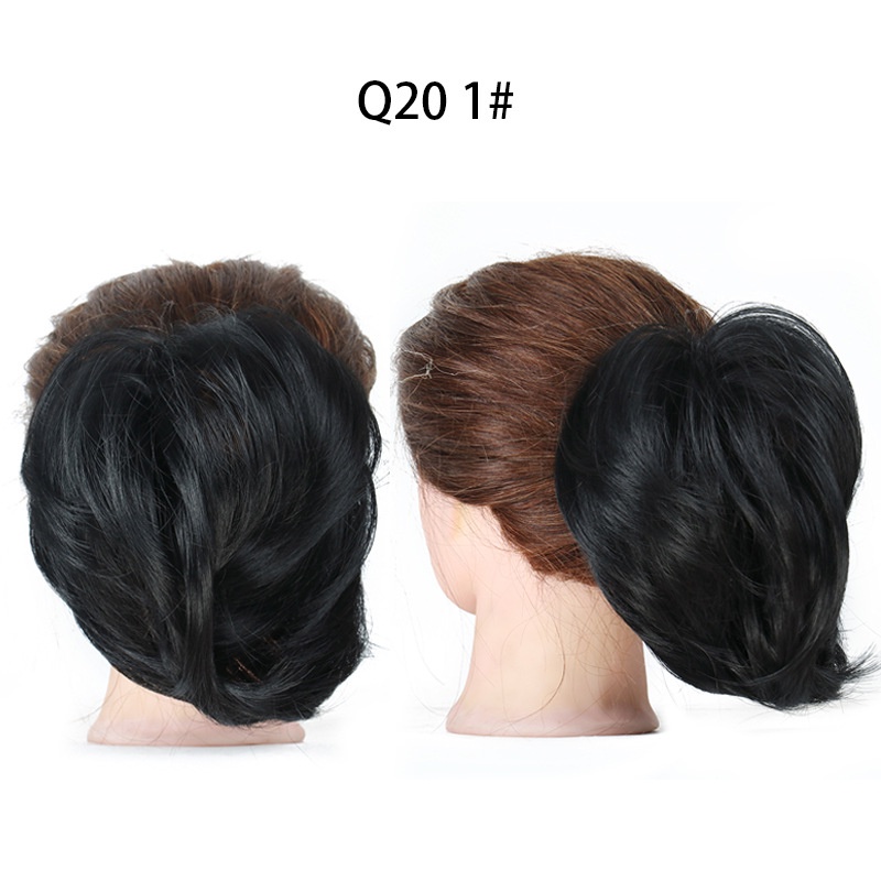 Wig Rambut Palsu Wanita Model Kuncir Kuda / Ponytail Pendek Lurus Multi Warna