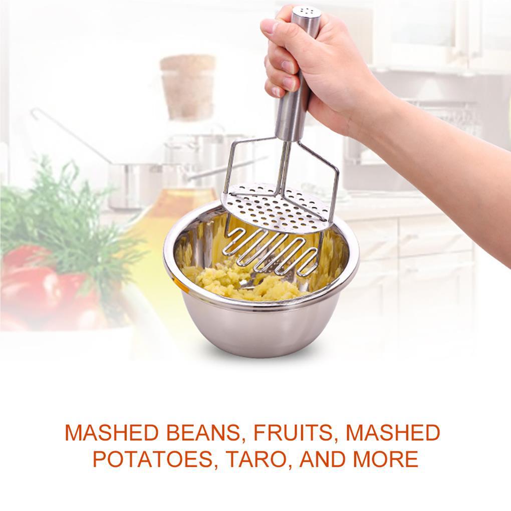 Gilingan Makanan Double-Layer Tahan Aus Tahan Lama Pendorong Kentang Praktis Tahan Air Halus Alat Buah Sayur Press Crusher