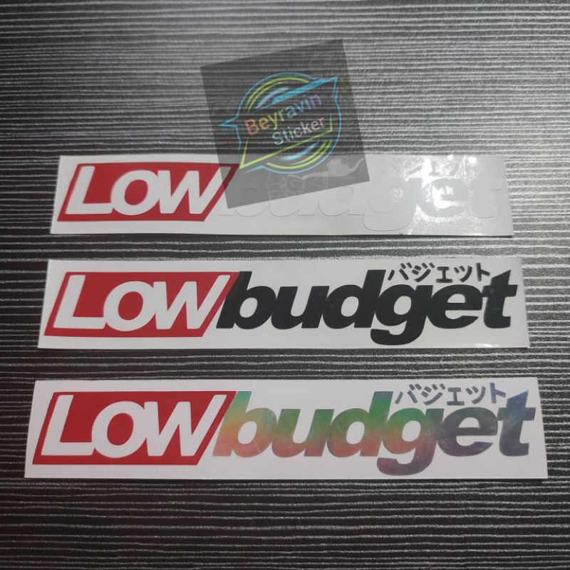 STICKER CUTTING LOW BUDGET