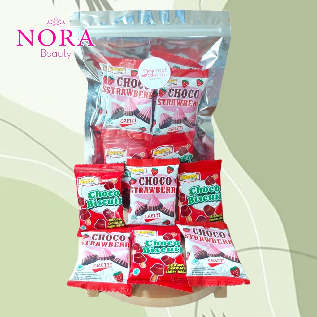 

Cemilan Crispy Biscuit Cokelat dan Stroberi Mix 2in1 //murah