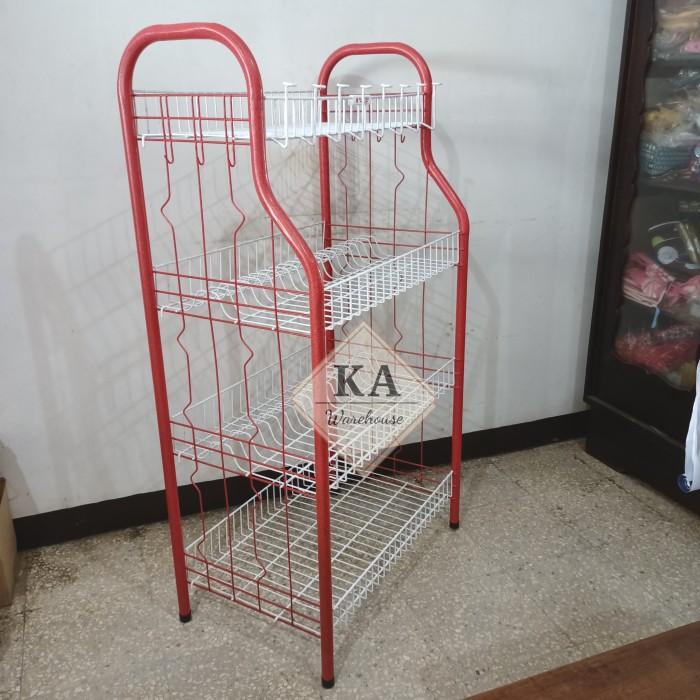 Rak Piring Rak Piring Besi / Rak Besi Master Susun 4 (Gojek/Grab)