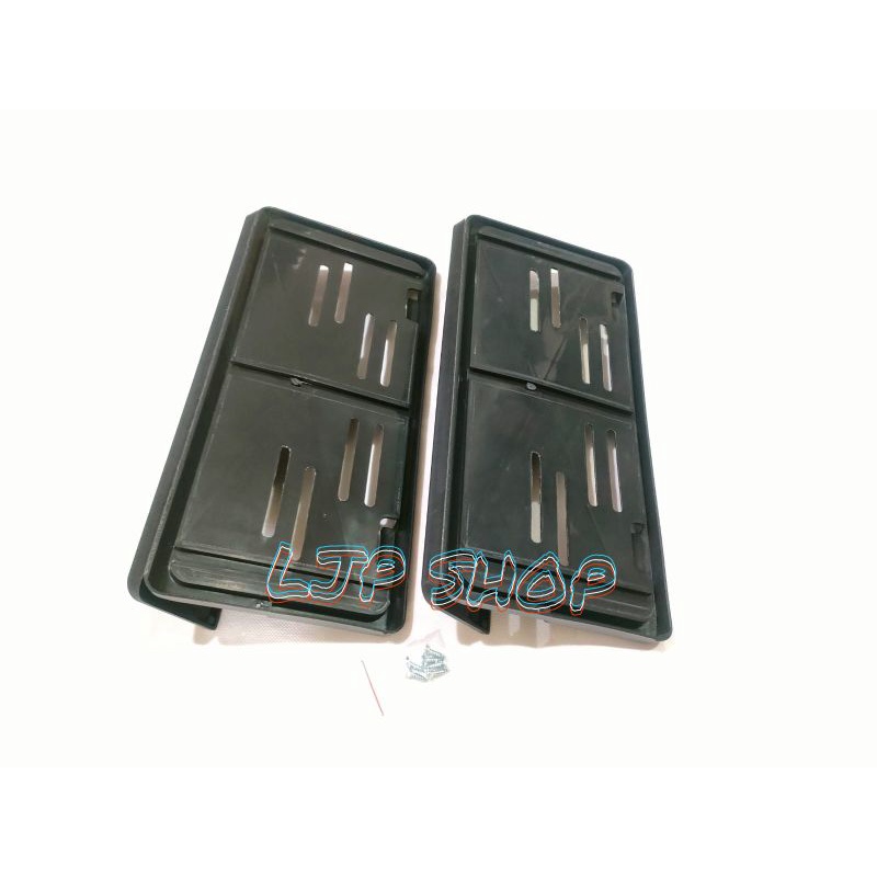 cover plat nomor motor - Tutup plat nomor motor standar 1 set