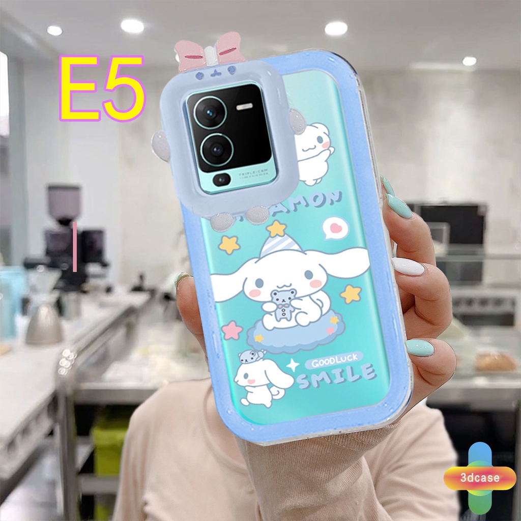 Case Desain Kartun Monster 3D Untuk VIVO Y12S Y12 Y20 Y15S Y35 Y22 Y22S Y91C Y21 2021 V23E Y16 V21 Y21A Y21T Y30 Y35 Y21S Y20S Y12i Y33T Y01 Y91 Y22 Y22S Y30i Y93 Y95 Y15 Y17 T1 Y55 Y75 Y50 Y53S Y51 2020 Y51A Y10 Y33S Y1S Y11 Y31 Y20i Y91i