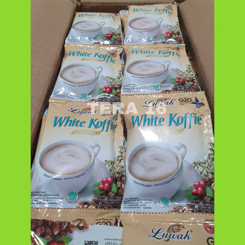 

Luwak White Coffee renceng isi 10 sachet