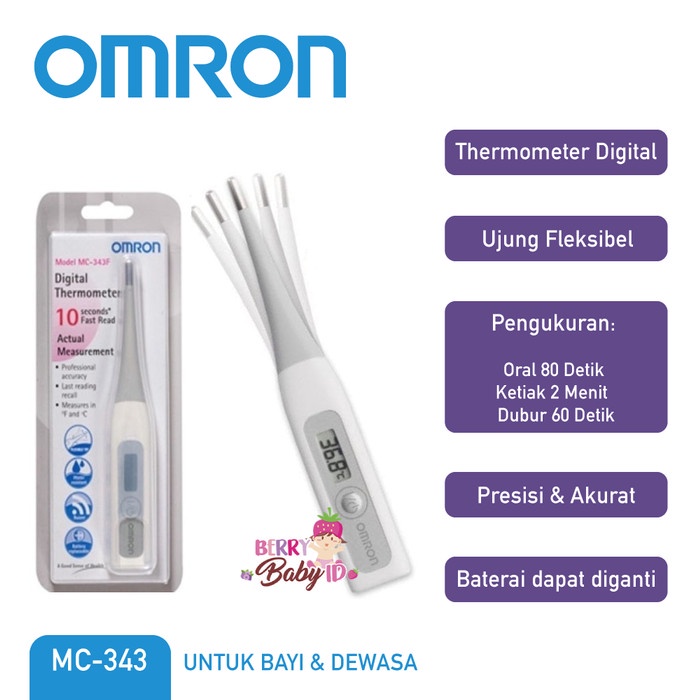 Omron MC-343 Termometer Thermometer Digital Fleksibel Bayi & Dewasa