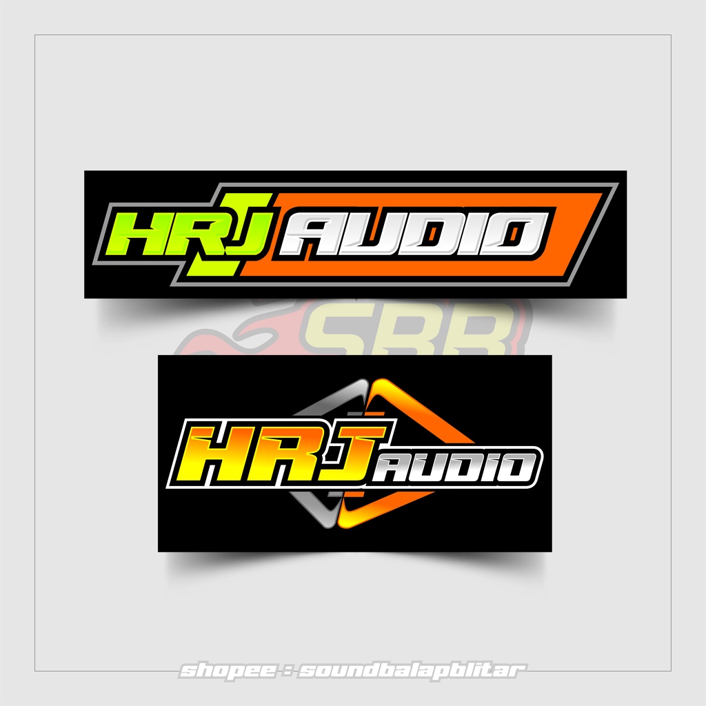 Stiker HRJ Audio Sound System Vynil Anti Air Unofficial