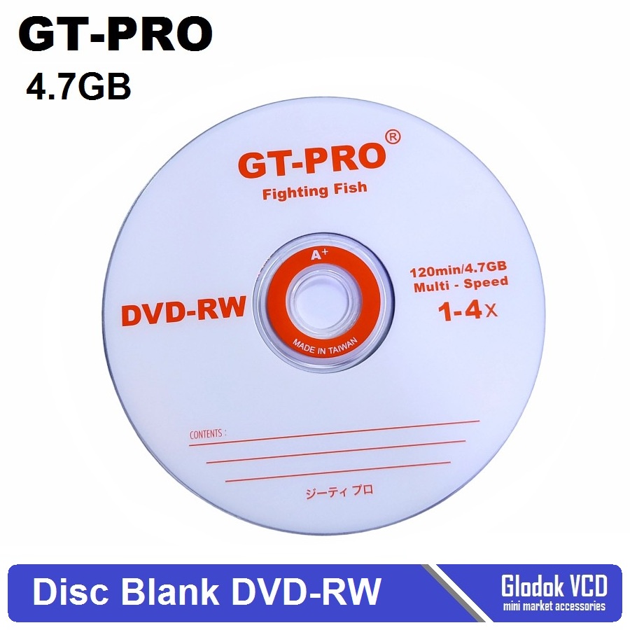 DVD-RW GT-Pro DVD Kosong / Disc Blank