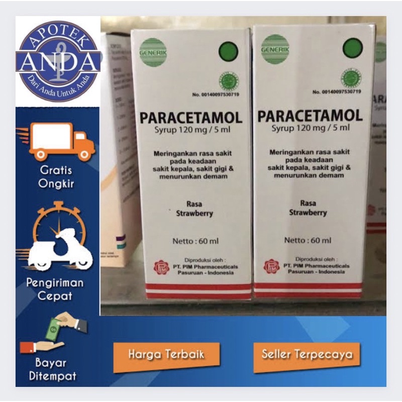 Paracetamol PIM Sirup - Rasa Strawberry
