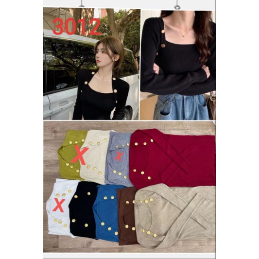 VANESSA TOP KNIT WEAR IMPROT PREMIUM BKK