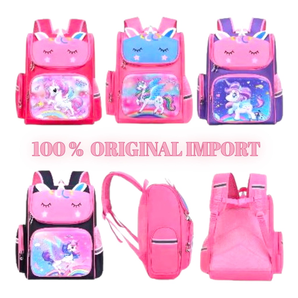 Tas Ransel Anak Sekolah Import Sd Tas unicorn 00350