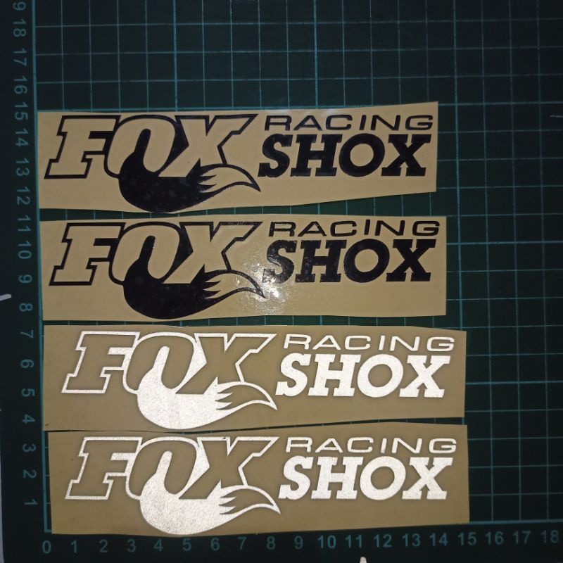 Stiker Fox Shox Racing Cutting | Sticker Cutting Fox Shox Racing