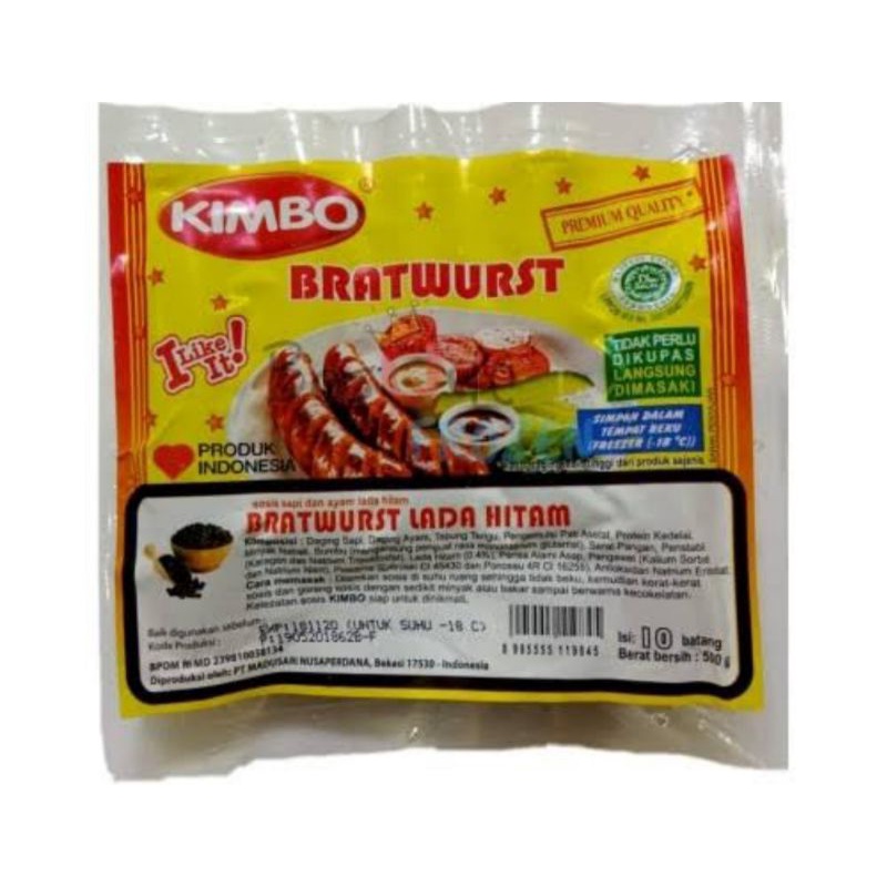 

Sosis Kimbo Bratwurst Lada Hitam