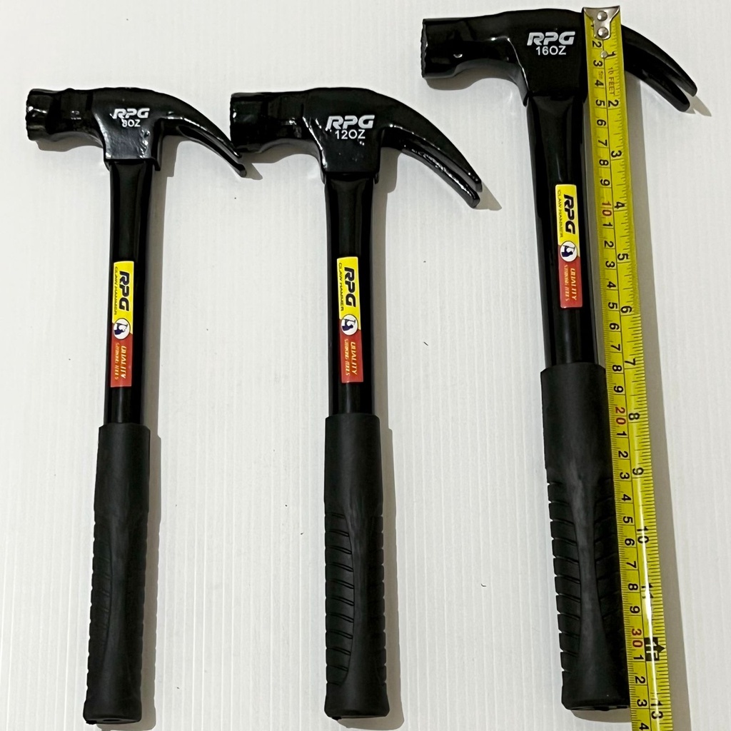 [6PCS] Palu Kambing Magnet Bergerigi GG Karet Claw Hammer RPG Gigi 12 OZ