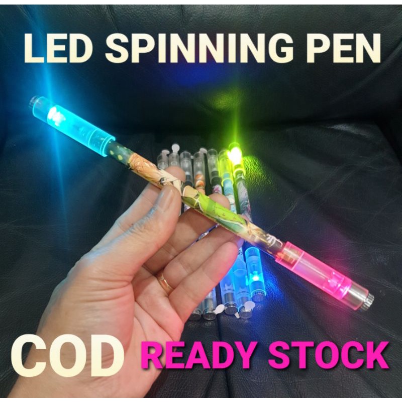 LED SPINNING PEN / PEN PUTAR / PEN AJAIB / PEN ANTI STRESS / PEN BALANCE BISA PILIH KARAKTER