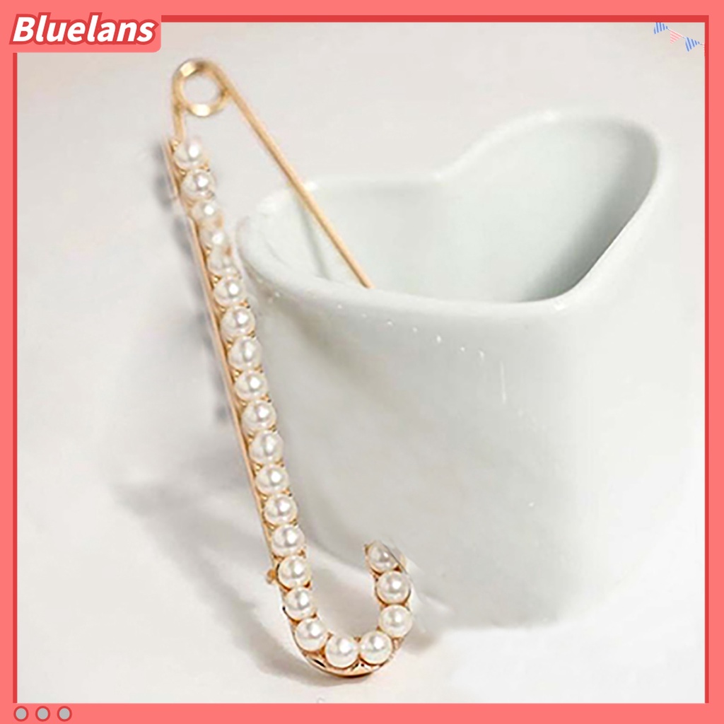 Bluelans 1Pc Bros Pin Besar Hias Mutiara Berlian Imitasi Untuk Wanita