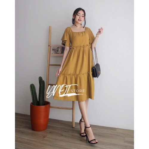 M-XXXXL Dorinda Dres Jumbo | Dress Jumbo Wanita | Dress Big Size| Dress Korea Korea Style | Plus Siz