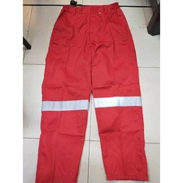 CELANA SAFETY 6 WARNA PREMIUM BAHAN DRILL TEBAL ADEM SCOTLIGT BESAR 5CM