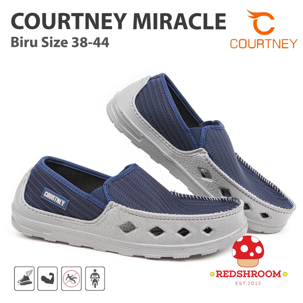 Sepatu Ardiles Courtney MIRACLE BIRU - Fashion Casual Pria