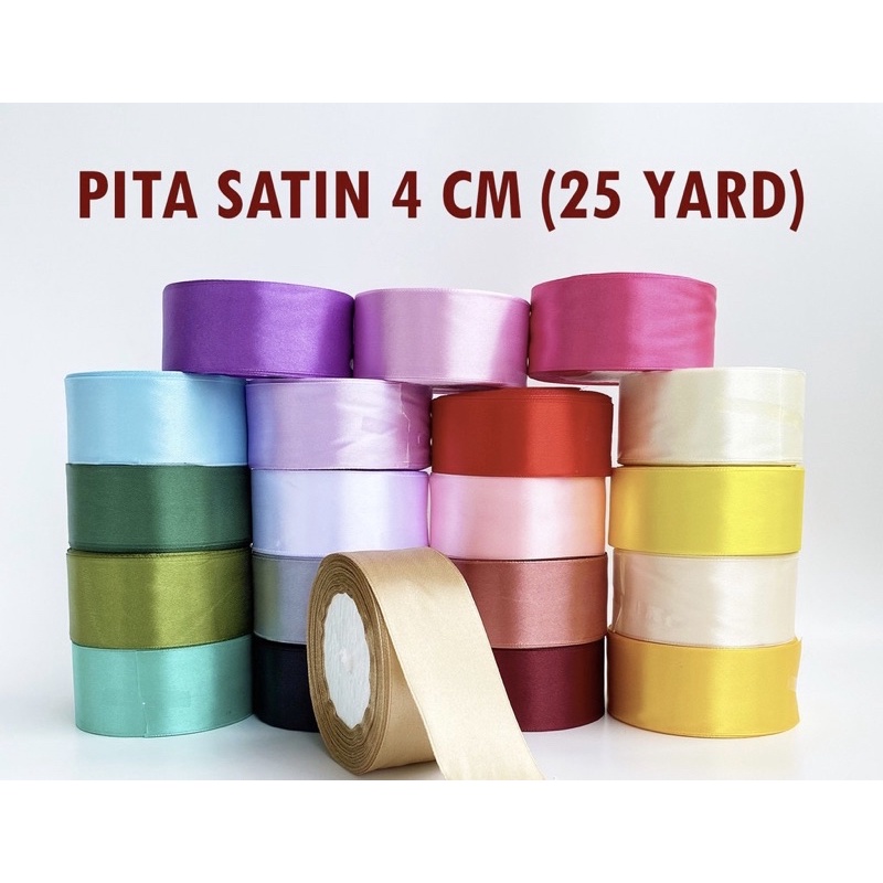 

1 Roll Pita Satin 4 cm - 25 yard / 22 meter