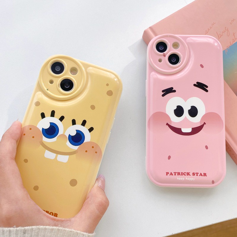 Soft Case Motif SpongeBob Untuk OPPO A57 A5 A9 A53 A33 A31 A7 A5S A12 A11K F9 Pro A15S A35 A32 A33 F11 A3S VIVO V23 S1 Y11 Y20 Y30 Y15S Y12 Y20i Y30i Y20