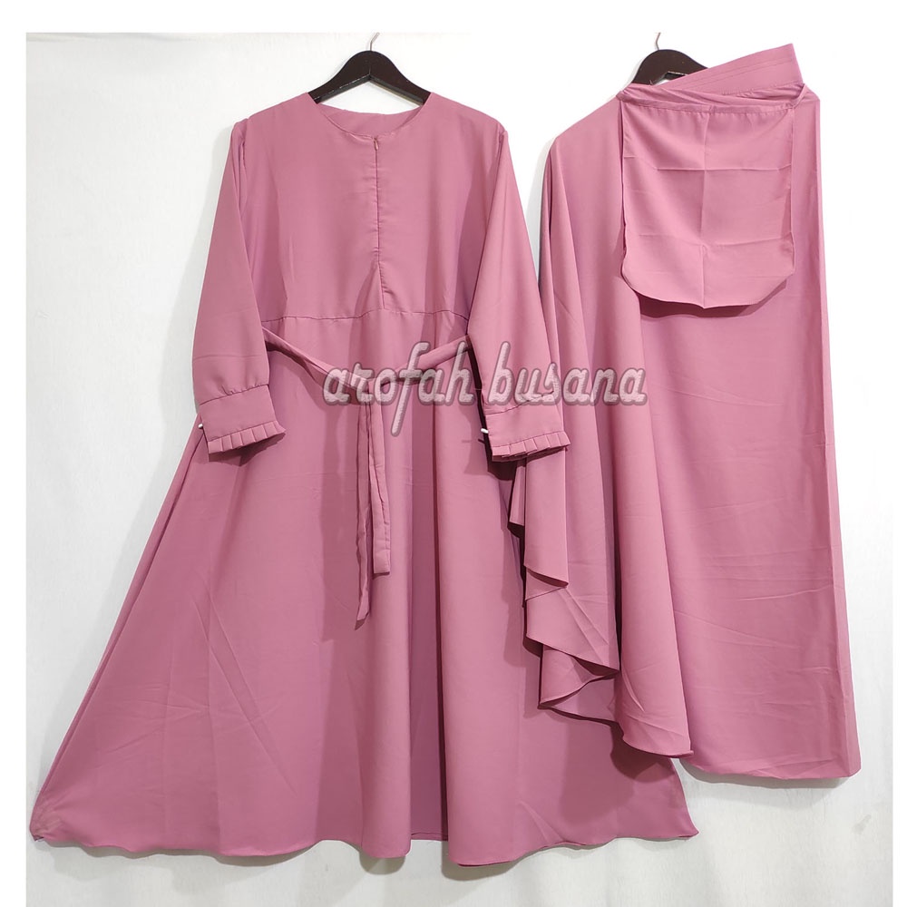 GAMIS SET POLOS BAHAN WOLFIS