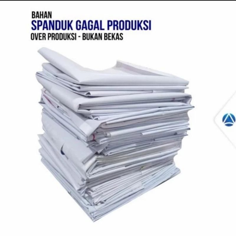 Banner spanduk flexy 2x5 meter POLOS Bekas sisa produksi gagal cetak
