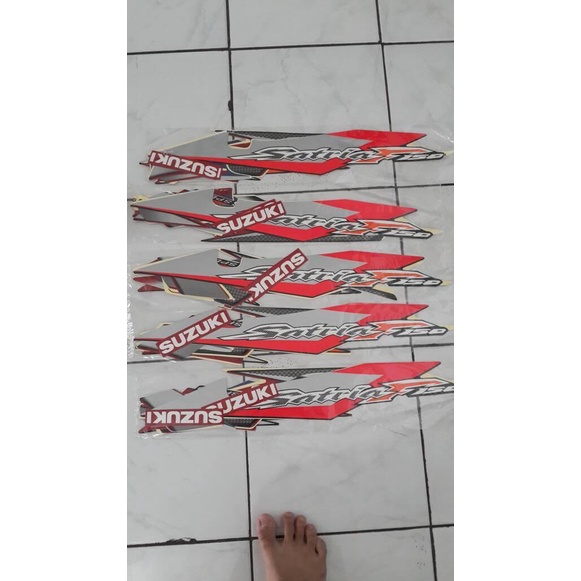 Striping Stiker Satria Fu Thailand Merah Cbu