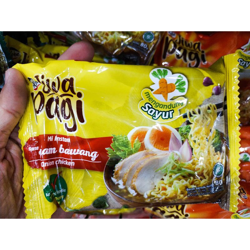 

Kobe Jiwa Pagi Mi Instan kuah rasa ayam bawang