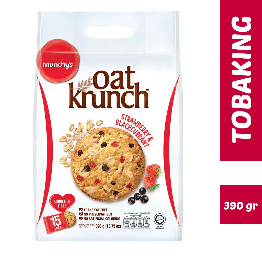 

Munchys Oat Krunch Strawberry & Blackcurrant Munchys 390 gr Munchys