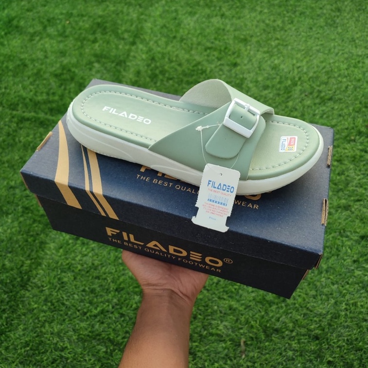 Sandal Wanita Briken Sandal Slip On Sandal Cewek FILADEO 03 Sendal Polos Deubi Sendal Wanita Korean
