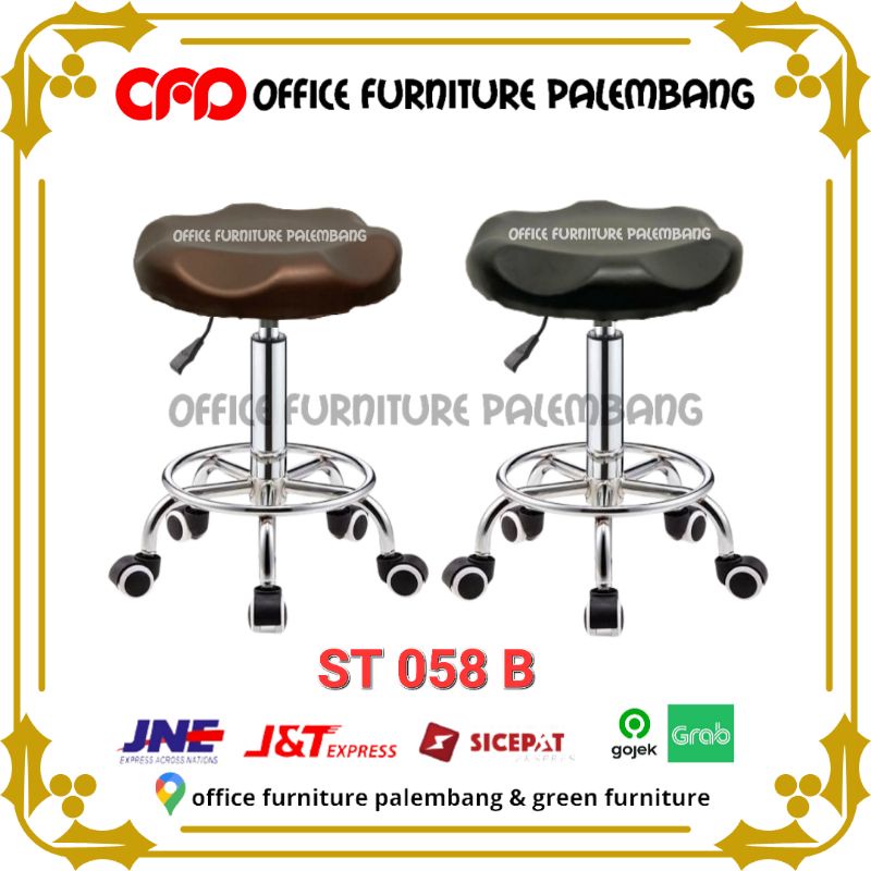 kursi salon ST 058B kursi lab kursi putar stool hidrolik kursi bar