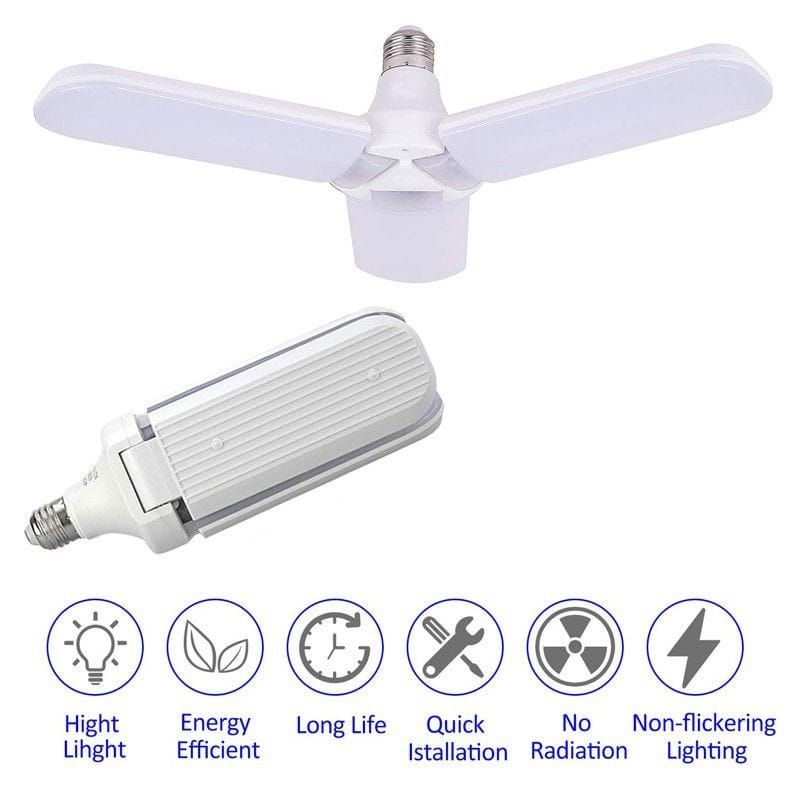 Medan Termurah Lampu Led Model Kipas 45 Watt 3 Baling Fan Blade Led Blulb