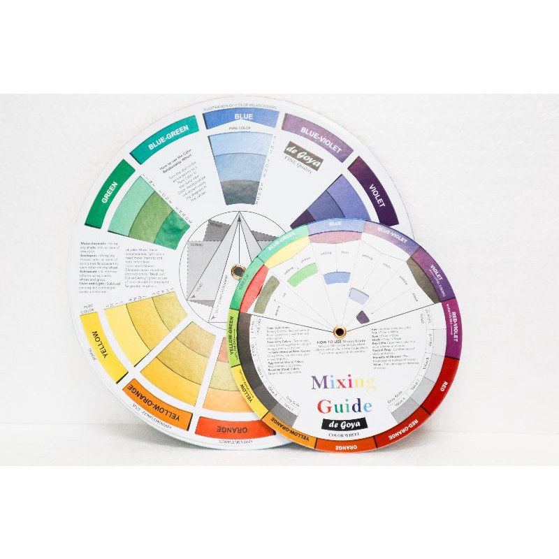 

MIXING GUIDE COLOUR WHEEL DE GOYA
