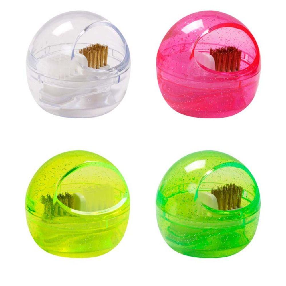 Mxbeauty Sikat Mata Bor Kuku Wanita Peralatan Nail Art Poles Kepala Sikat Lembut Keras Brush Pembersih Debu Case