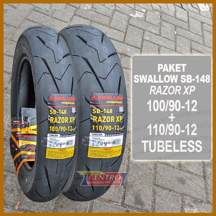 SWALLOW RAZOR XP RING 12 TUBELESS. BAN SOFT COMPOUND UNTUK SCOOPY RING 12/FREEGO