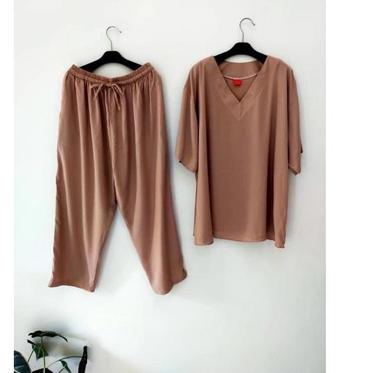 New Stock STELAN ANDIN RAYON POLOS (COD) SETCEL ANDIN/ ANDIN IKATAN CINTA/ONE SET ANDIN/ONE SET VIRA