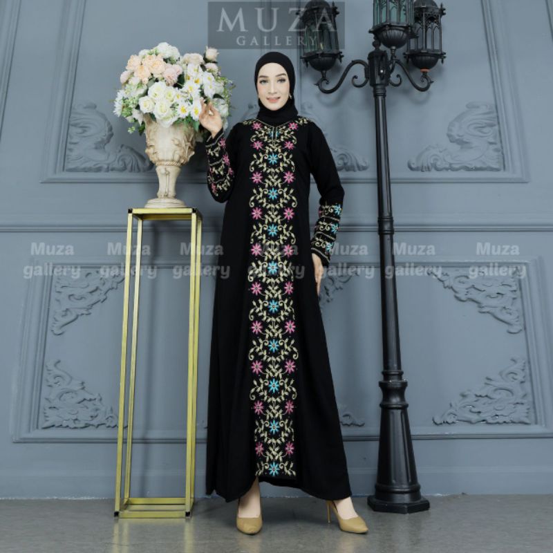 MUZA ABAYA HITAM ABAYA TURKEY 1301