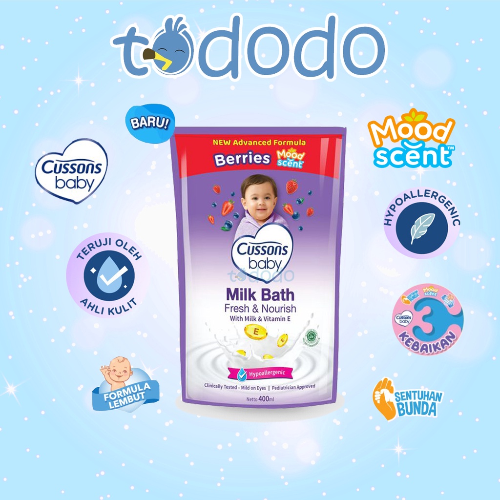 Milk Bath Fresh &amp; Nourish Cussons Baby - Sabun Mandi Bayi Refill 400ml