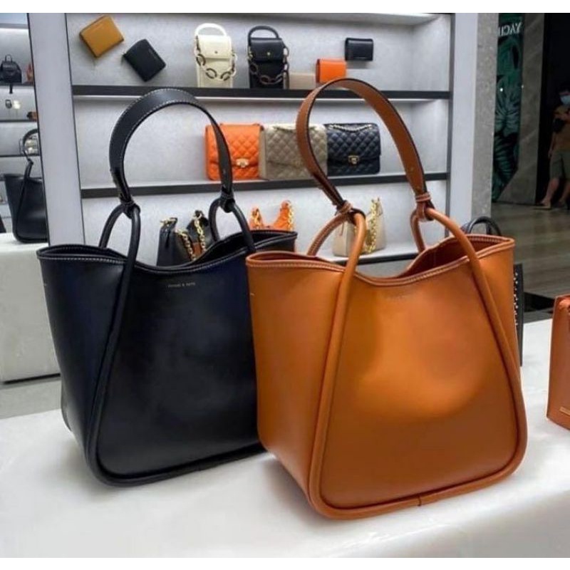 TAS CNK CIRCLE HANDLE TOTE BAG FREE POUCH PREMIUM CK 890