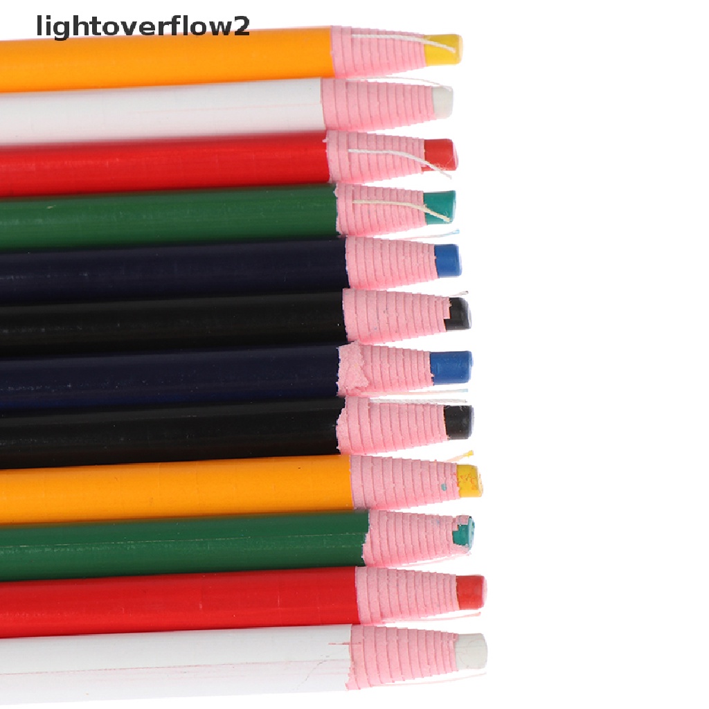 (lightoverflow2) 2pcs Pensil Kapur Penanda Kain Untuk Penjahit