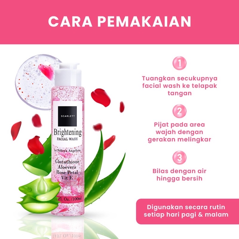 SCARLETT WHITENING FACIAL WASH / SABUN MUKA SCARLET