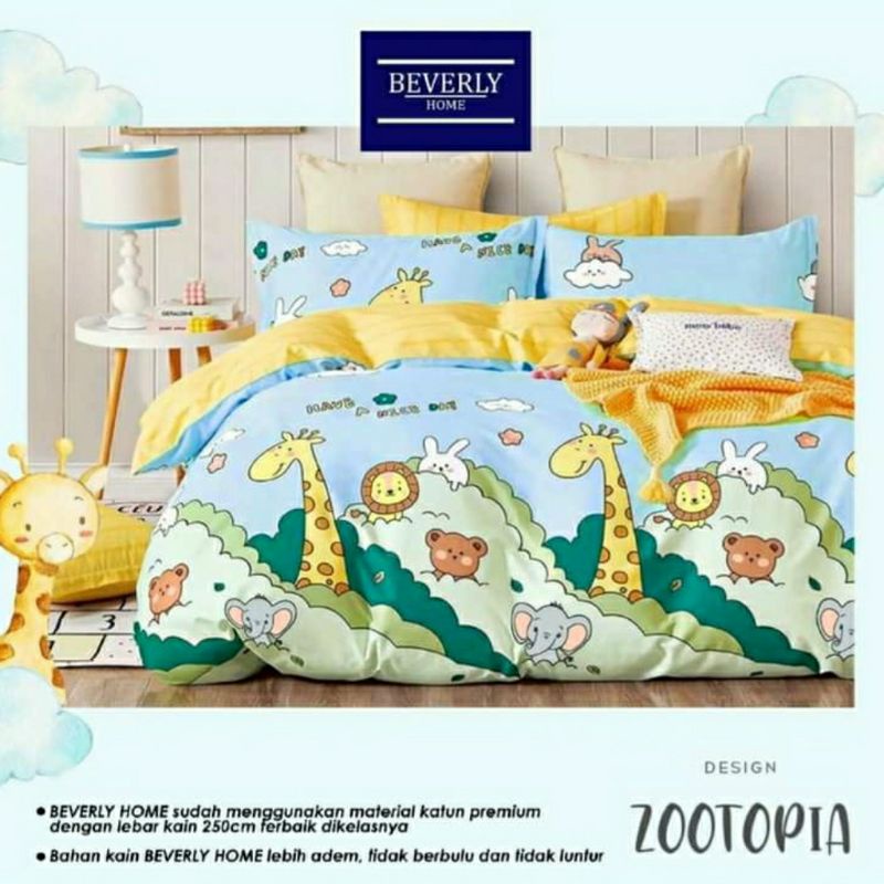 ✔NEW‼ ONLY SPREI KARET HOMEMADE KATUN LOKAL MOTIF ZOOTOPIA/MOTIF ANIMAL