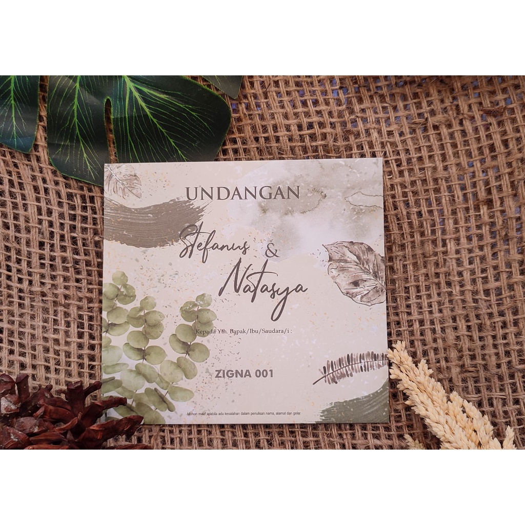BLANKO UNDANGAN PERNIKAHAN KOSONGAN - BLANKO UNDANGAN ZIGNA 01