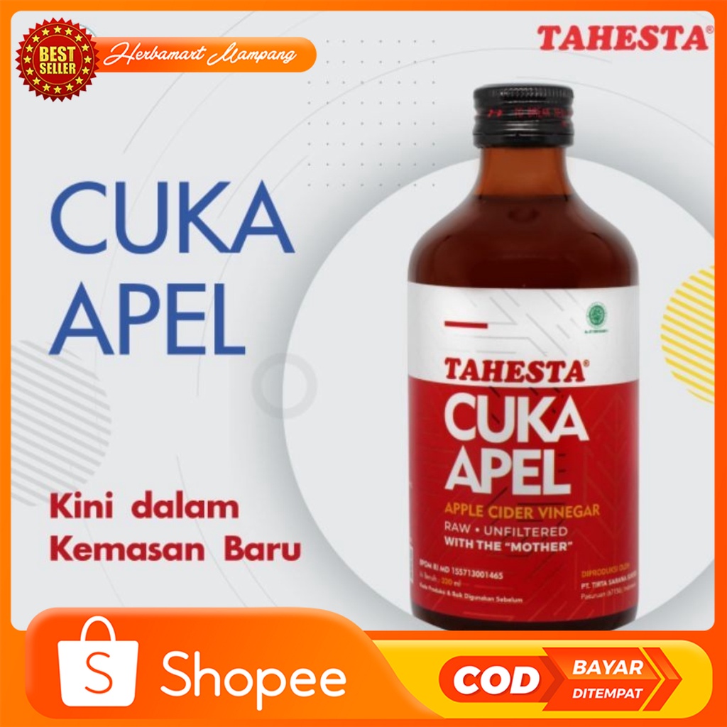 Jual Cuka Apel Tahesta Ml Original Suplemen Mencegah Kulit