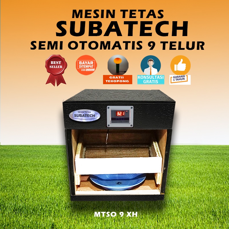 Mesin Tetas Telur Semi Otomatis Penetas SUBATECH MTSO 9 12