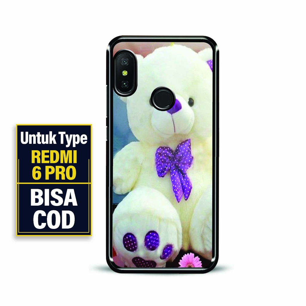 Case Glossy Premium Redmi 6 Pro - 2D Glossy Redmi 6 Pro - Fashion Motif [ Boneka Cute 2 ] Redmi 6 Pr